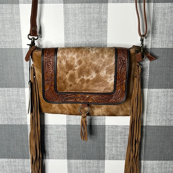 Myra Bag Bags Myra Bag Hantooled Fringe Crossbody Poshmark